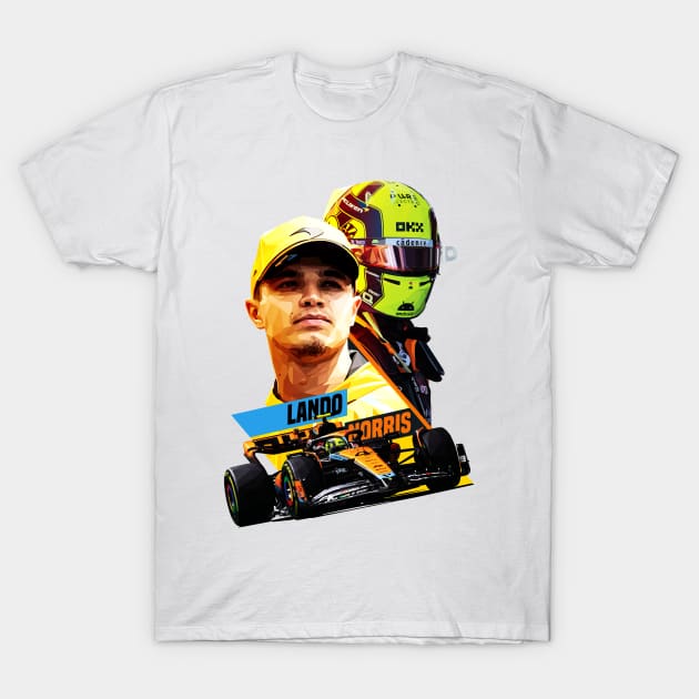 2023 Low Poly Lando Norris T-Shirt by pxl_g